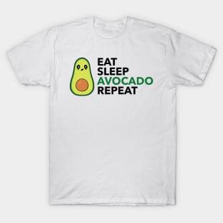 Eat Sleep Avocado Repeat T-Shirt